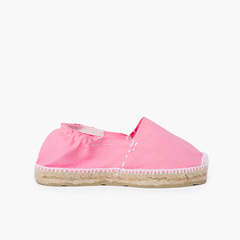 Kids Espadrilles with Elastic Band Pink