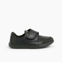 Boys’ School Shoe Washable with Reinforced Toe  Black