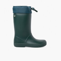Adjustable high top wellington boots Green