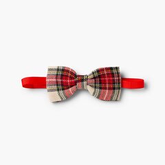 Boys' Scottish-patterned bow tie Off-White