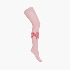 Tights with velvet bow  Pale Pink