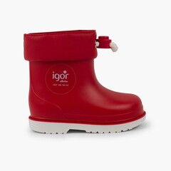 Short Adjustable Wellies Toddlers Red