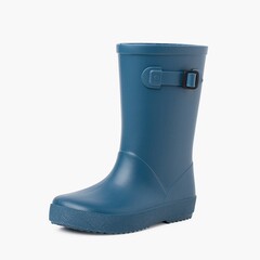 Dusty colors splash wellies with side buckle Blue