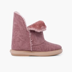 Australian style girl boots with side opening Pink