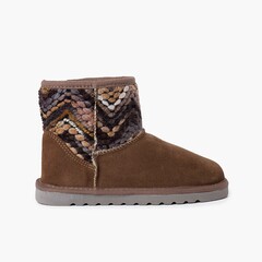 Low boot Australian style details wool colors Taupe