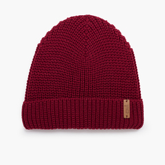 Knitted beanie hat for kids Maroon