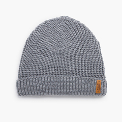 Knitted beanie hat for kids Grey
