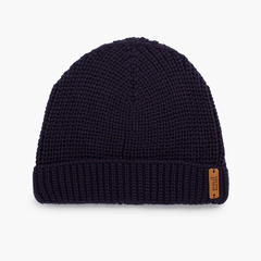 Knitted beanie hat for kids Black