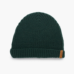 Knitted beanie hat for kids Green