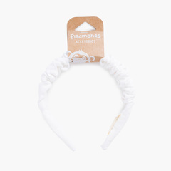 Girl scrunchie headband White