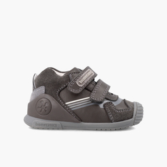 Biomecanics first steps trainers leather and suede Dark grey