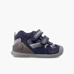 Biomecanics first steps trainers leather and suede Navy Blue