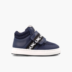 Garvalín lettered trainers Navy Blue