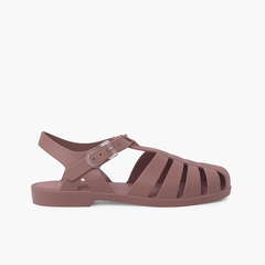 Biarritz women's matte classic jelly sandals Pink