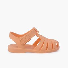 Children's Jelly Sandals Powdered Colours Apricot