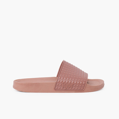 Women's wide strap flip flops dusty colours Pink
