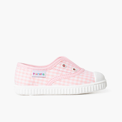 Vichy trainers without laces Pink