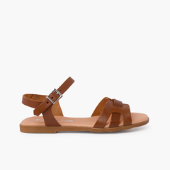 Leather Roman sandals for women and girls Leather