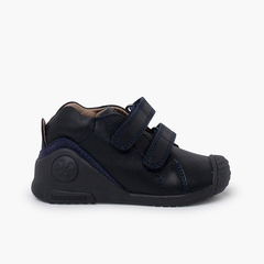 Biomecanics leather first steps trainers Navy Blue