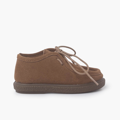 Blucher Type Shoes First Steps Camel