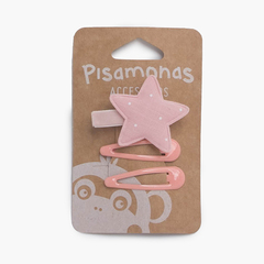 Star clip and hairpins pack Pastel Pink