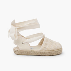 Espadrilles braided effect ribbons Off-White