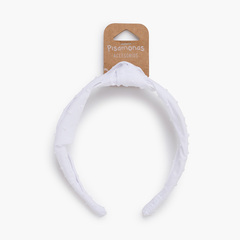 Plumeti knot headband White