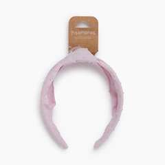 Plumeti knot headband La France Pink