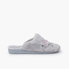 Slippers clog message Grey