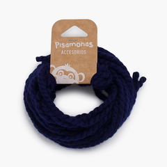 Fine wool hair laces Navy Blue