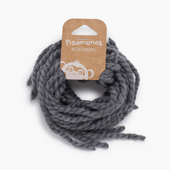 Fine wool hair laces Grey