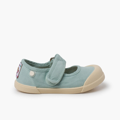 Barefoot canvas mary janes Mint