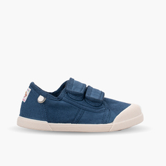 Barefoot toe trainers with hook-and-loop closure Navy Blue