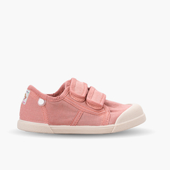 Barefoot toe trainers with hook-and-loop closure Old Rose