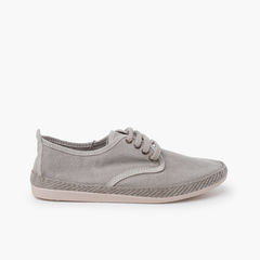 Trainers large sizes washed canvas Niebla