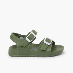  Water sandals double buckle Green