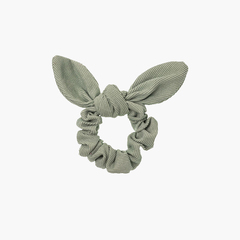 Glitter micropana scrunchie with bow Green