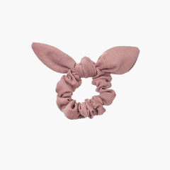 Glitter micropana scrunchie with bow Pink