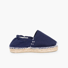 Kids Espadrilles with Elastic Band Blue