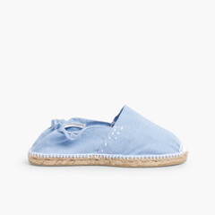 Kids Espadrilles with Elastic Band Sky Blue