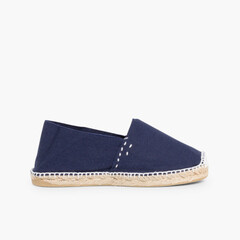 Slip-on Espadrilles for Kids and Adults (S10.5) Navy Blue
