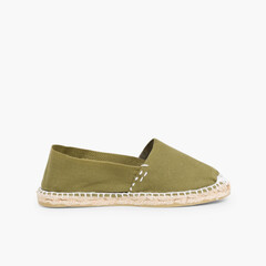 Slip-on Espadrilles for Kids and Adults (S10.5) Khaki