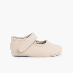 Baby Girl's Canvas Mary Jane Shoes Sand