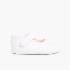 Baby Girl's Canvas Mary Jane Shoes White