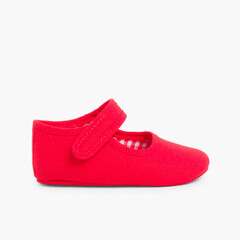 Baby Girl's Canvas Mary Jane Shoes Red