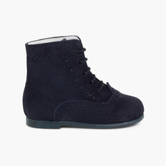 Suede Pascuala Boots Navy Blue