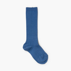Condor High Ribbed Knit Socks Blue Klein