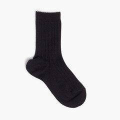 CONDOR Short Ribbed Socks Black