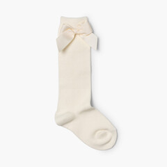 CONDOR High Socks Cotton with Bow Cava
