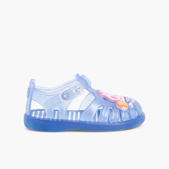 Boys George Pig Jelly Shoes Blue